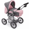 BAYER CHIC 2000 Kombi-Puppenwagen LENI, Melange Grau/rosa