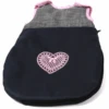 BAYER CHIC 2000 Puppen-Schlafsack Melange Grau-navy Abgerundet