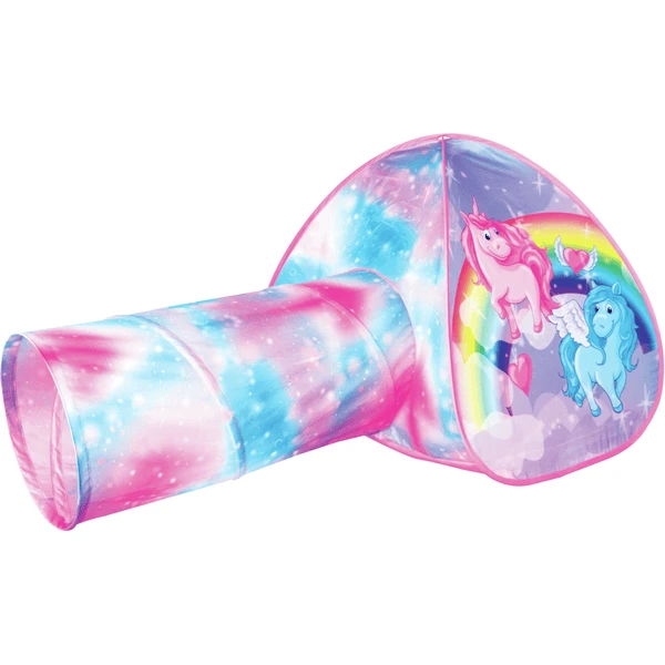 Bino Kinderzelt Mit Tunnel, Einhorn 1 Bino Kinderzelt Mit Tunnel, Einhorn