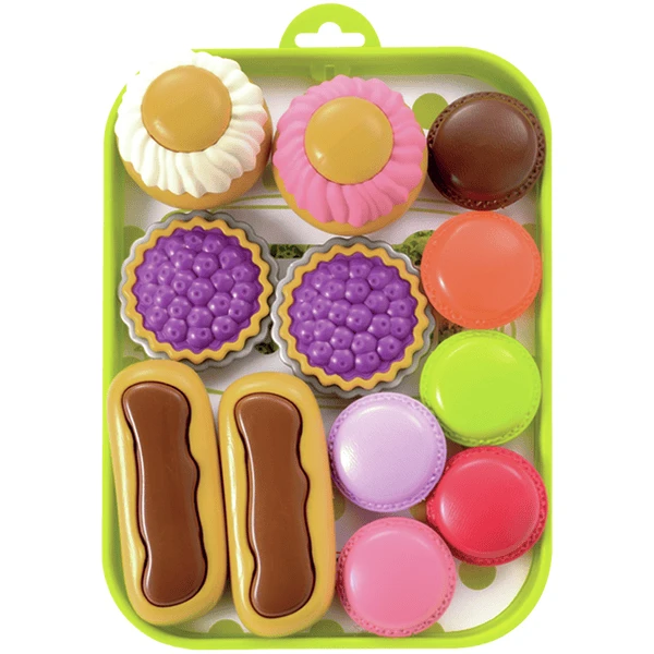 Ecoiffier 100 % Chef - Tablett Mit Gebäck-Leckereien 1 Ecoiffier 100 % Chef - Tablett Mit Gebäck-Leckereien