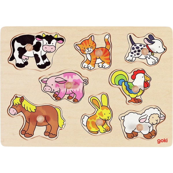 Goki Steckpuzzle Bauernhof VII, 8 Teile 1 Goki Steckpuzzle Bauernhof VII, 8 Teile