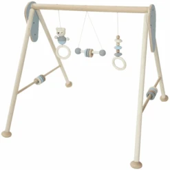 HESS Baby-Gym Bär, Natur Blau