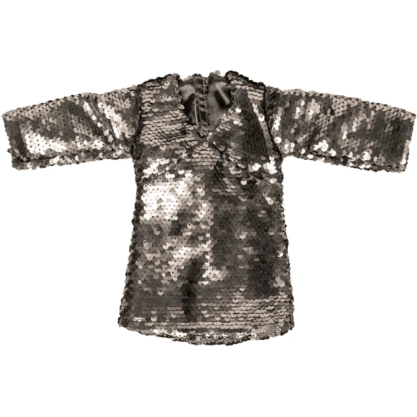 I'M A GIRLY Silver Glitter Dress 1 I'M A GIRLY Silver Glitter Dress