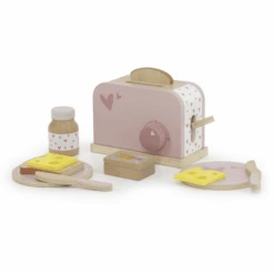 Label-Label - Toaster Aus Holz - Pink