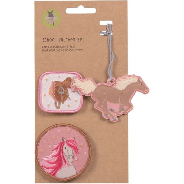 LÄSSIG School Patches Set Horse Pink 1 LÄSSIG School Patches Set Horse Pink