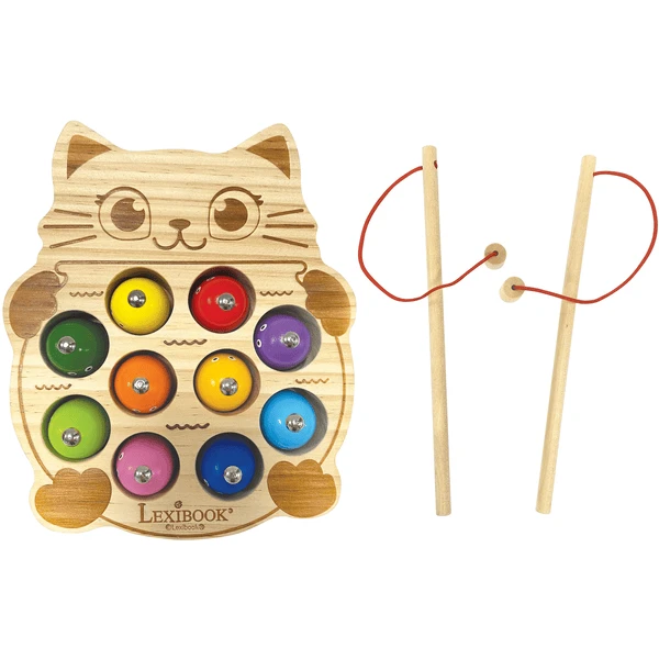 LEXIBOOK Angelspiel Aus Holz Mit Farbigen Angelködern 1 LEXIBOOK Angelspiel Aus Holz Mit Farbigen Angelködern