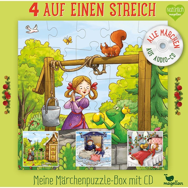 Magellan Verlag 4 Auf Einen Streich - Meine Märchenpuzzle-Box Mit CD 1 Magellan Verlag 4 Auf Einen Streich - Meine Märchenpuzzle-Box Mit CD