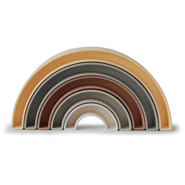 Mushie Stapelspielzeug Rainbow Sol 1 Mushie Stapelspielzeug Rainbow Sol