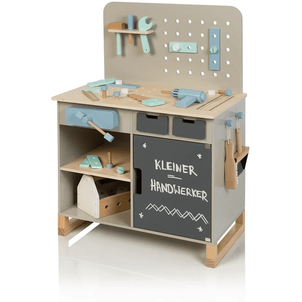 MUSTERKIND® Werkbank Fagus, Warmgrau/natur 1 MUSTERKIND® Werkbank Fagus, Warmgrau/natur