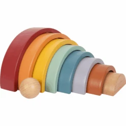 Small Foot® Holzbausteine Regenbogen „Safari“