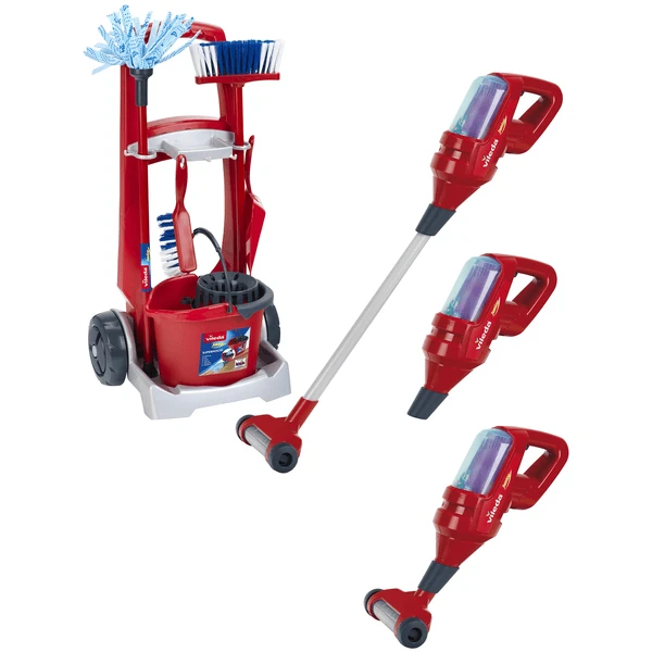 Theo Klein Vileda Besenwagen Mit Staubsauger 1 Theo Klein Vileda Besenwagen Mit Staubsauger