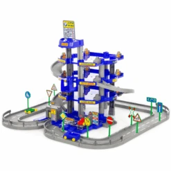 WADER QUALITY Garage Mit 4-Ebenen Mit Straße Und Autos