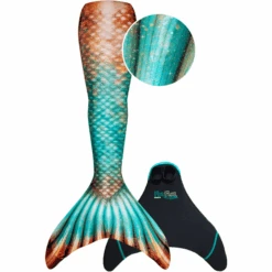 XTREM Toys And Sports - FIN FUN Meerjungfrau Bronzed Emerald Größe: Youth S-L